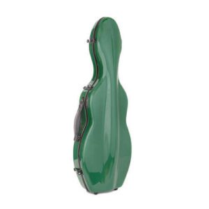Green Tonareli Fiberglass Cello Shaped Violin Case